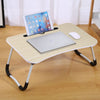 Wooden Notebook Laptop Computer Portable Table Rolling Castor Mobility Aid Table