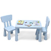 Kids Play Table and Chair Set Children Multi Activity Desk Chair Furniture Blue