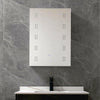 Bathroom LED Lighting Mirror Cabinet Touch Switch Demister Shaver Socket Clock