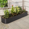 Galvanised Raised Bed Garden Outdoor Elevated Planter Box, Oval/L Shape/Ladder