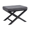 Linen Dressing Table Stool Soft Cushioned Seat Makeup Bench Chair Pouffe Modern