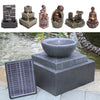 Garden Solar/Electric Water Feature LED Fountain Out/Indoor Resin Ornament Light