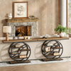 Tribesigns 47"Industrial Console Table, 6-Tier Entryway Table with Storage Shelf