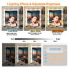 Vanity Set Desk with Dimmable LED Light Mirror,4 Drawers Dressing Table White