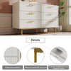 Modern Storage Cabinet Sideboard Buffet Cabinet with 6 Drawers Accent Cabinet