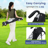 Small Golf Club Carry Bag with Shoulder Strap-White