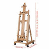 Large Studio H-Frame Easel Painting Floor Beech Wood Adjustable Pro Artist Easel