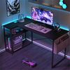 L-Shaped Gaming Desk 120x70cm Computer Desk with Storage Shelves Workstation