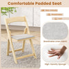 Set of 2 Dining Chairs Foldable Kitchen Chair Portable Wood Kitchen Chair