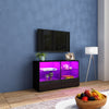 LED Sideboard High Gloss Buffet Cupboard Drawers Cabinet TV Unit For Living Room