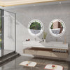 Illuminated Bathroom Mirror LED Light Demister Touch Sensor Time Display