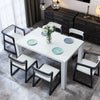 Modern Rectangular Dining Table White High Gloss MDF Wood Kitchen 120x80x75cm