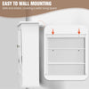 BRIEFNESS Modern Wall-Mounted Bathroom Vanity with Double Mirrors, Waterproof MD