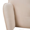 Modern Single Sofa Chair - Beige Solid Wood Leisure Chair High Back Armchair NEW