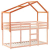 ' Bed Roof Wax Brown 213x95.5x144.5 Solid Wood Pine C2S8