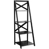 4-Tier Bookshelf Storage Shelving Unit Space Saving Ladder Shelf Display Rack