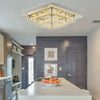 Square Ceiling Lights Pendant Chandelier Bedroom LED Crystal Lights Fitting Lamp