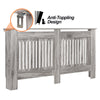 Small Medium Large Radiator Cover Vertical Slatted Grill Wooden Heating Cabinet