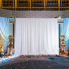 10ft Silk White Backdrop Drapes Curtain Wedding Ceremony Party Home Window Decor