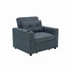 Sofa Bed Single Chair Armchair Sleeper USB Port Cup Holder Chair Chaise Pull Out