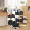 Kitchen Rotating Wheels Tier Trolley 6 Utility Vegetable With Storage Cart Fdxxi
