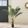 Artificial Palm Plant Fake Tree Potted Home Office Décor, 120cm4ft Height, Green