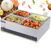 Electric Food Warmer Catering 4/6 Pots Bain Marie Buffet Wet Well Heat with Lids