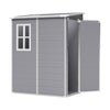 Plastic Garden Shed Lockable Tools Storage House Lean to Shed with Vent & Window