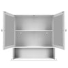 Bath Bathroom Cabinet 4 Drawer Floor Storage Cupboard Wooden Storage Unit White