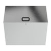 64L Galvanised Metal Storage Box Utility Compartment Feed Bin Outdoor Waterproof