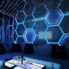 5x RGB Hexagon LED Garage Light Honeycomb Lights for Workshop Gym Gaming Room