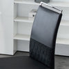 Dining Chairs Set of 2 Cantilever Chairs with Stylish Chrome Metal Frame Black