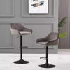 2x Bar Stools Breakfast Comfortable Swivel Gas Lift Kitchen Stool Leather Chairs