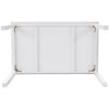 Rectangular Kitchen Dining Table Wooden Table 4-6 Seats Family Party Table White