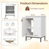 Freestanding Bathroom Vanity Cabinet with Adjustable Shelf-White