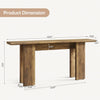 70.87-Inch Extra Long Console Table for Entryway, Mid-Century Modern Sofa Table