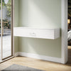 Wall Hanging Dressing Table High Gloss Vanity Makeup Desk with Storage Drawer