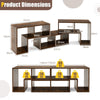 3 Pcs Adjustable TV Console Stand Modern Media Stand for 50 55 60 65 Inch TVs