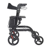 Folding Rollator,Lightweight Walking Aid 4 Wheels Mobility Walker w/ Seat,Break