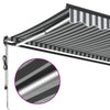 qohoio Automatic Retractable Awning with LEDs Anthracite&White 500x300 W1Y6