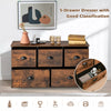 5 Drawers Dresser Organizer 2-Tier Fabric Storage Organizer Chest of Drawers