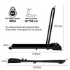Fitness Treadmill Home Office Electric Walking Pad Under Desk Machine w/ Remote
