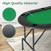 Blackjack Texas Hold’em Casino 8 Players Poker Table w/8 Cup Holders-Green