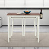 3-Piece Kitchen Dining Table Set 2 person Counter Height Pub Table w/ 2 Stools