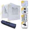 2x2m Waterproof Garden Pop-Up Gazebo Marquee Party Tent Canopy 4 Sides White