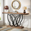 Tribesigns 140 cm Console Table, Entryway Table with Butterfly Metal Frame