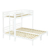Triple Sleeper Bunk Beds Single Bed Pine Wood Bed Frame Kids Children Bed White