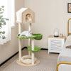 Wooden Cat Tree 139 cm Tall Cat Climbing Stand 5-Layer Cat Activity Center