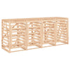 Quadruple Wheelie Bin Storage Solid Wood Pine