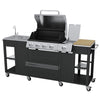 BBQ BARBECUE KITCHEN STAINLESS STEEL 4 BURNERS SIDE HOT B9F6